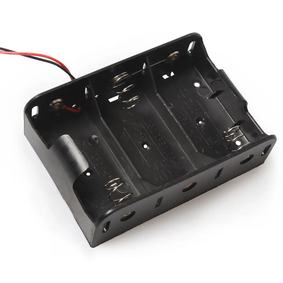 Wholesale 100PCS Plastic Battery Holder Case Box With Wire Leaded For 3 x D Size 4.5V Battery Compartment
Wholesale 100PCS Plastic Battery Holder Case Box With Wire Leaded For 3 x D Size 4.5V Battery Compartment