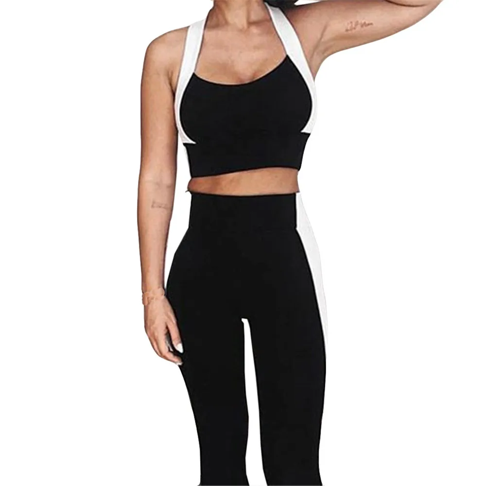 JAYCOSIN Women Clothes Set Sexy Two Piece Set Halter Vest Top And Long Pants Fitness Jogging Summer Sports 2019 Black White
JAYCOSIN Women Clothes Set Sexy Two Piece Set Halter Vest Top And Long Pants Fitness Jogging Summer Sports 2019 Black White