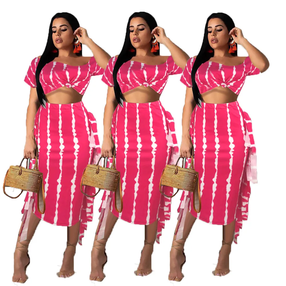 Spring Summer Women Two Piece Set Top and Pants Plus Size Outfits Tracksuit Sweatsuit Striped Print Tassel Sexy Sets
Spring Summer Women Two Piece Set Top and Pants Plus Size Outfits Tracksuit Sweatsuit Striped Print Tassel Sexy Sets