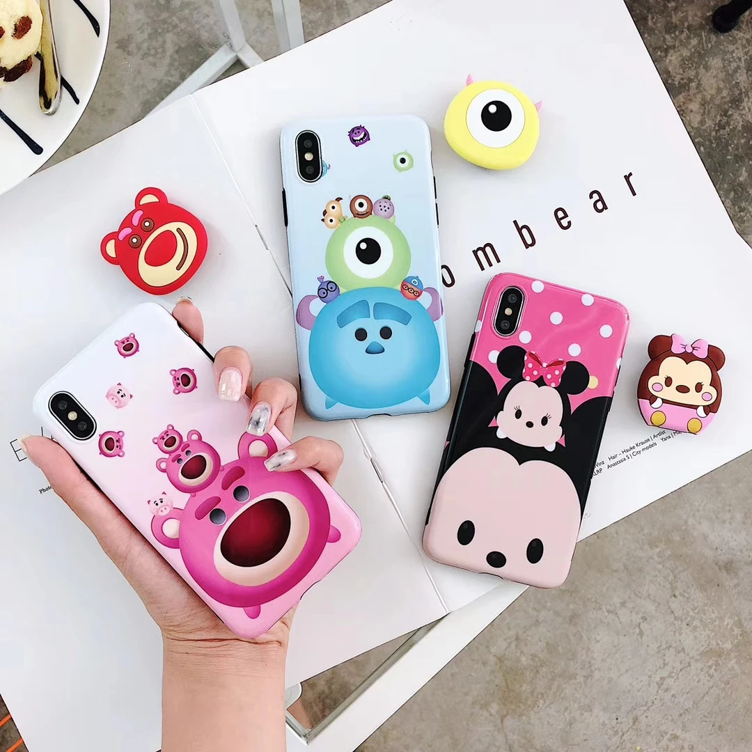 Monsters Mickey Strawberry Bear Phone Case For iphone 7 Case Cute Cartoon Soft Cases For iphone X Xs XR Xs Max 8 6S 6 Plus case
Monsters Mickey Strawberry Bear Phone Case For iphone 7 Case Cute Cartoon Soft Cases For iphone X Xs XR Xs Max 8 6S 6 Plus case