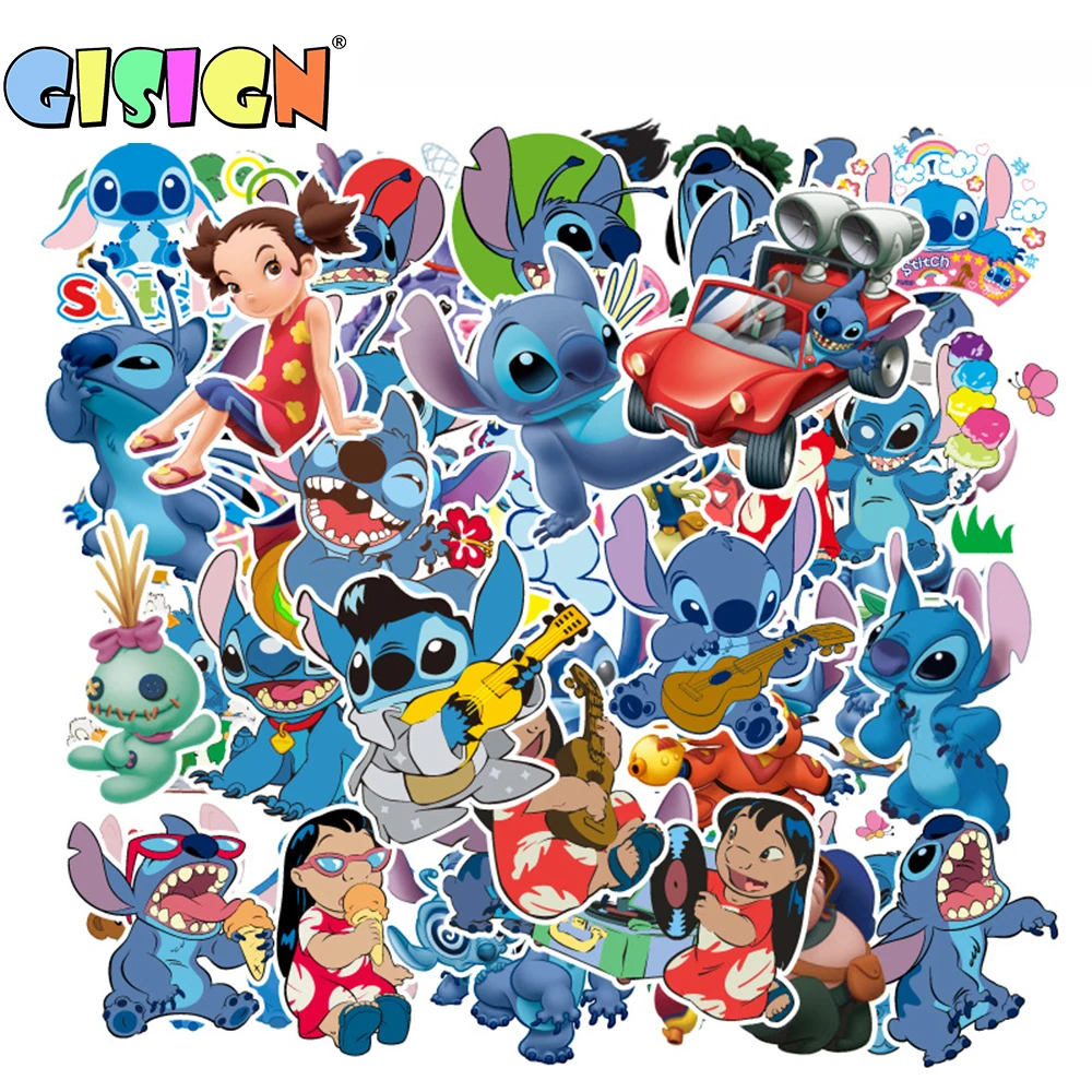 55Pcs Cartoon Lilo Stitch Anime Stickers On The Laptop Kids Stickers For Luggage Car Motorcycle Skate Suitcase Scrapbook Toys
55Pcs Cartoon Lilo Stitch Anime Stickers On The Laptop Kids Stickers For Luggage Car Motorcycle Skate Suitcase Scrapbook Toys