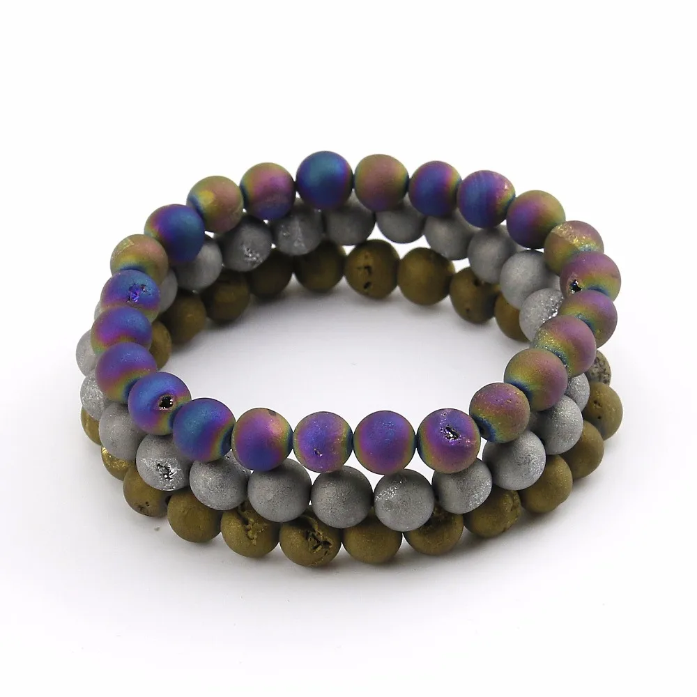 8mm Natural Stones Bracelet Handmade Stretched Holiday Druzy Bracelet For Yoga Bracelet For Women and Men
8mm Natural Stones Bracelet Handmade Stretched Holiday Druzy Bracelet For Yoga Bracelet For Women and Men