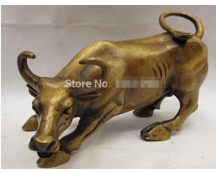 Copper Brass CHINESE crafts decor ation Asian 4.5 Chinese Folk Copper Bronze Carving Lucky Wealth Cow OX Bull Statue
Copper Brass CHINESE crafts decor ation Asian 4.5 Chinese Folk Copper Bronze Carving Lucky Wealth Cow OX Bull Statue