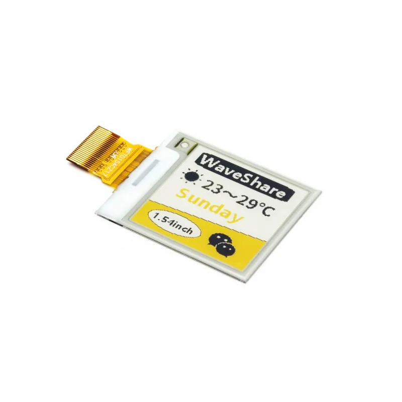 1.54 Inch E-Ink Raw Display e-Paper with SPI Interface Multi-color Display Support Raspberry Pi Arduino STM32
1.54 Inch E-Ink Raw Display e-Paper with SPI Interface Multi-color Display Support Raspberry Pi Arduino STM32