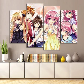Wall Art Poster Home Decor 4 Panel Animating Beautiful Girl Canvas Prints Painting Abstract Modular Pictures Living Room Frame
Wall Art Poster Home Decor 4 Panel Animating Beautiful Girl Canvas Prints Painting Abstract Modular Pictures Living Room Frame