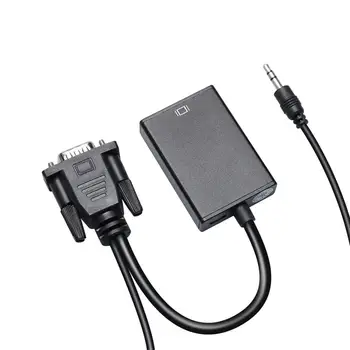 PCER VGA to HDMI adapter male to female VGA HDMI converter extra USB audio cable for Computer Display Screen projector tv
PCER VGA to HDMI adapter male to female VGA HDMI converter extra USB audio cable for Computer Display Screen projector tv