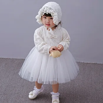 2017 New Spring Baby White Lace Tutu Dress+hat,infant Girls Wedding Party Dress Baby Dress Christening 
2017 New Spring Baby White Lace Tutu Dress+hat,infant Girls Wedding Party Dress Baby Dress Christening
