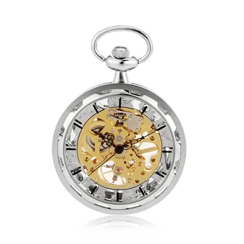 Open Face Silver Tone Skeleton Steampunk Hand Wind Mens Pocket Watch W/Chain Luxury Timepiece Reloj De Bolsillo
Open Face Silver Tone Skeleton Steampunk Hand Wind Mens Pocket Watch W/Chain Luxury Timepiece Reloj De Bolsillo