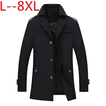 8XL 6XL 5XL 4XL Men's Trench Coat 2018 Fashion Casual Autumn Long Windbreaker Turn-down Overcoat Plus Size Classic Trenchcoat
8XL 6XL 5XL 4XL Men's Trench Coat 2018 Fashion Casual Autumn Long Windbreaker Turn-down Overcoat Plus Size Classic Trenchcoat
