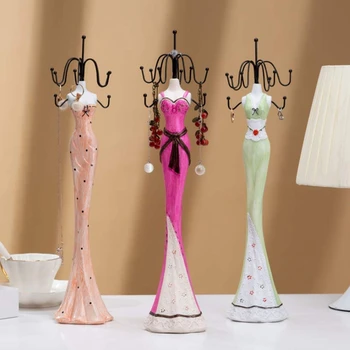 Creative Cute Dress Model Jewelry Display Stand Necklace Earrings Bracelet Hanging Rack Jewellery Organizer for Decorations
Creative Cute Dress Model Jewelry Display Stand Necklace Earrings Bracelet Hanging Rack Jewellery Organizer for Decorations