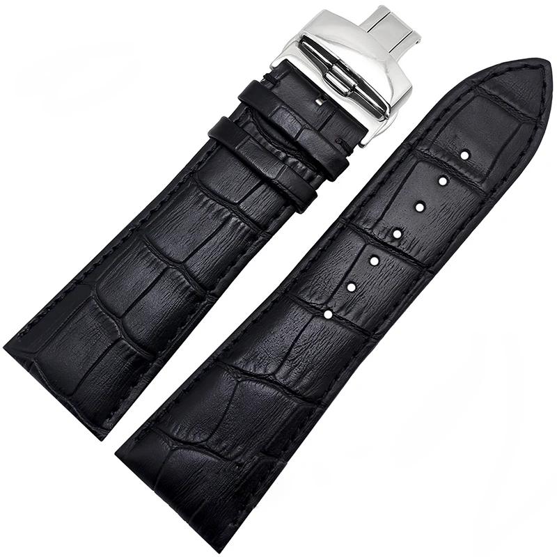 22MM 23MM 24MM 26MM 28MM black brown leather strap with butterfly clasp For men's bracelet mechanical watch accessories
22MM 23MM 24MM 26MM 28MM black brown leather strap with butterfly clasp For men's bracelet mechanical watch accessories