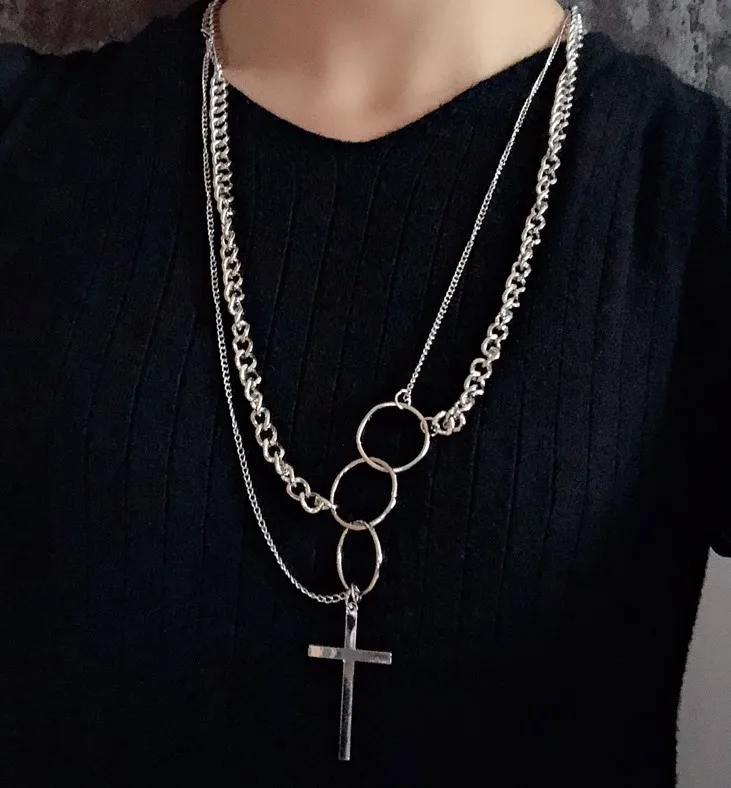 2019 Vintage Personality Hip Hop Jewelry Long Section Multi Layer Cross Necklace New Metal Clavicle Chain Women Men Necklaces
2019 Vintage Personality Hip Hop Jewelry Long Section Multi Layer Cross Necklace New Metal Clavicle Chain Women Men Necklaces
