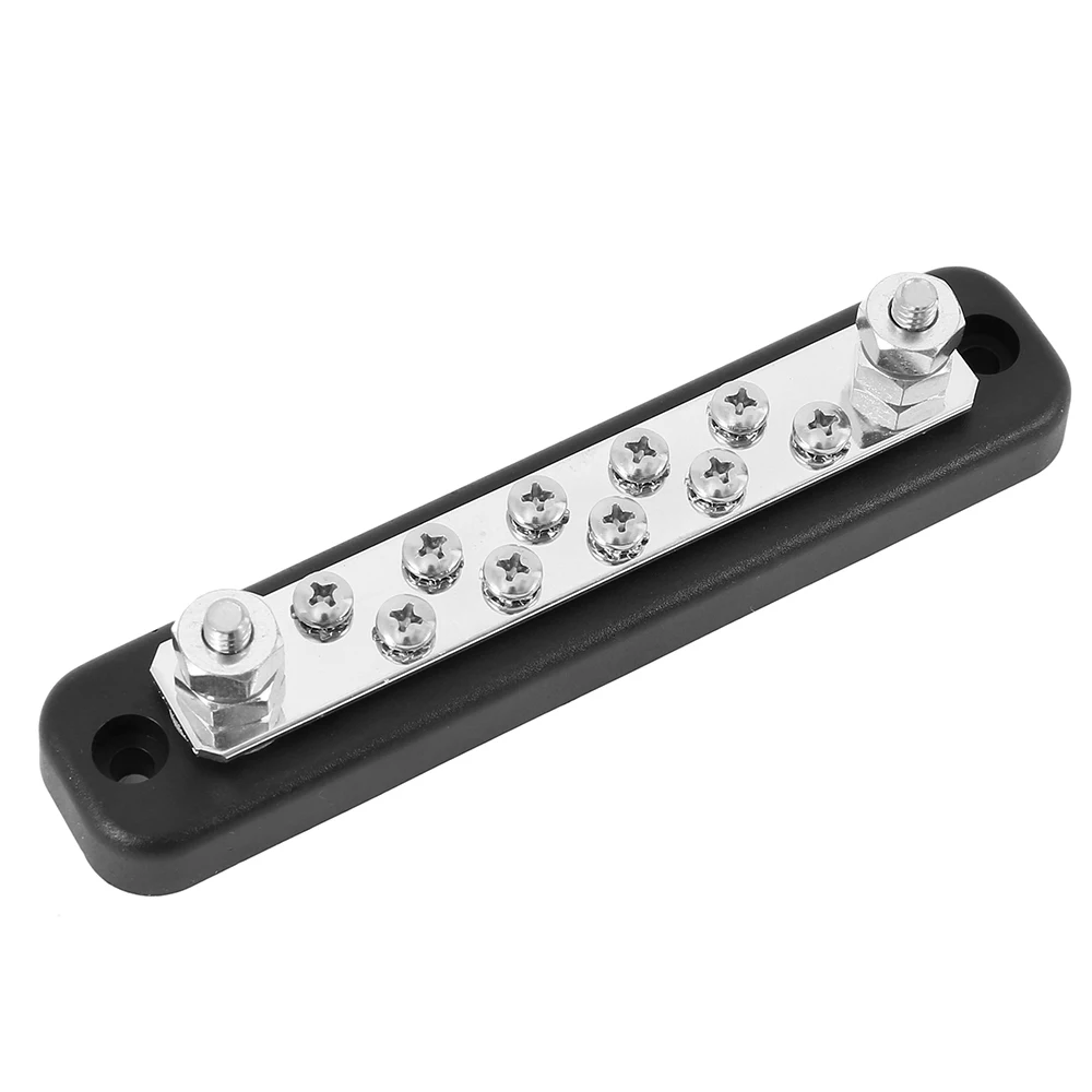 10 Positions Electric Terminal Junction Block 2 Stud AC 130A DC 150A Bus Bar Terminal Block W