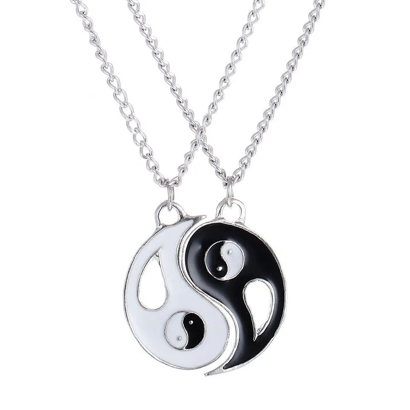 Best Friends Yin-Yang Eight Diagrams Pendants & Necklaces For Women Simple Design White Black Round Choker Necklace Jewelry A729
Best Friends Yin-Yang Eight Diagrams Pendants & Necklaces For Women Simple Design White Black Round Choker Necklace Jewelry A729