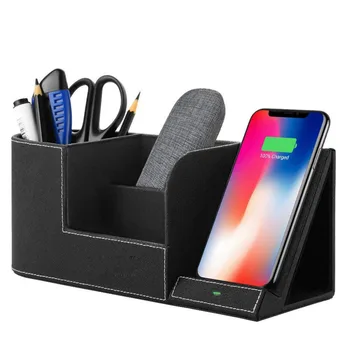 Four-in-one Pen Container Qi Stand Wireless Fast Charger Multi-Function Desktop D.19
Four-in-one Pen Container Qi Stand Wireless Fast Charger Multi-Function Desktop D.19