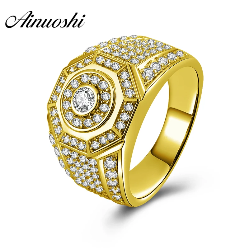 AINUOSHI Luxurious Wedding Band 10K Solid Yellow Gold Wide Ring Polygonal Design Engagement Wedding Gold Jewelry 8.5g Men Ring
AINUOSHI Luxurious Wedding Band 10K Solid Yellow Gold Wide Ring Polygonal Design Engagement Wedding Gold Jewelry 8.5g Men Ring