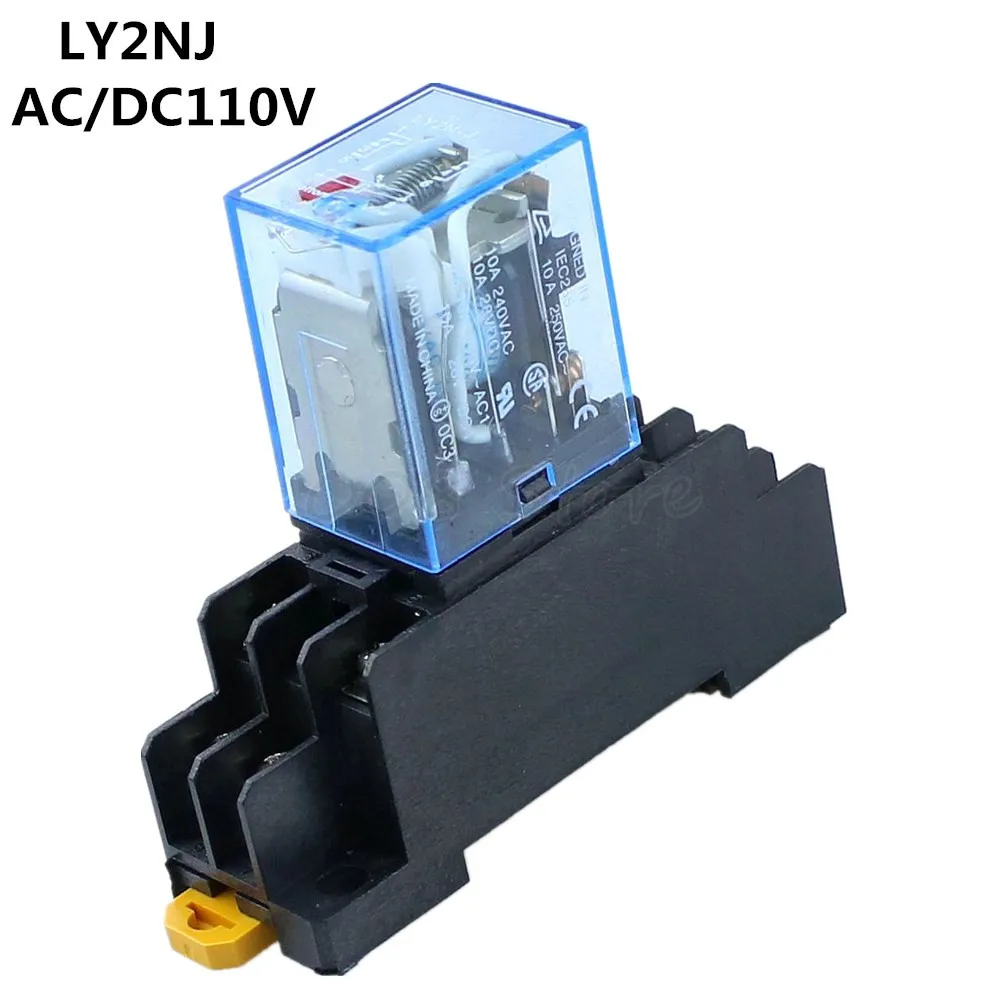 DMWD Coil Power Relay DPDT LY2NJ JQX-13F 10A With Socket Base AC 110V/DC 24V 8 Pin relay good quality
DMWD Coil Power Relay DPDT LY2NJ JQX-13F 10A With Socket Base AC 110V/DC 24V 8 Pin relay good quality