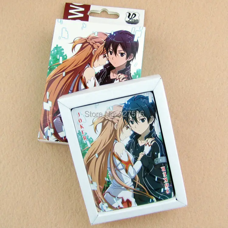 Hot Sell 10 pcs/lot Naruto,Fairy Tail,Death Note,Sword Art Online,Hatsune Miku,BLEACH, Anime Poker toys Free Shipping
Hot Sell 10 pcs/lot Naruto,Fairy Tail,Death Note,Sword Art Online,Hatsune Miku,BLEACH, Anime Poker toys Free Shipping