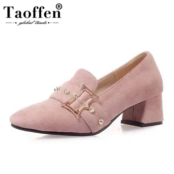 Taoffen Women High Heels Spring Buckle Party Shoes Women Square Heel Office Work Style Daily Pumps Wedding Footwear Size 33-43
Taoffen Women High Heels Spring Buckle Party Shoes Women Square Heel Office Work Style Daily Pumps Wedding Footwear Size 33-43
