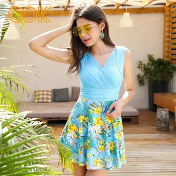 One Piece Swimsuit Dress 2018 Newest Skirt Swimwear Women Vacation Floral Print Monokini Set Sexy U Back Bathing Suit Bodysuits
One Piece Swimsuit Dress 2018 Newest Skirt Swimwear Women Vacation Floral Print Monokini Set Sexy U Back Bathing Suit Bodysuits