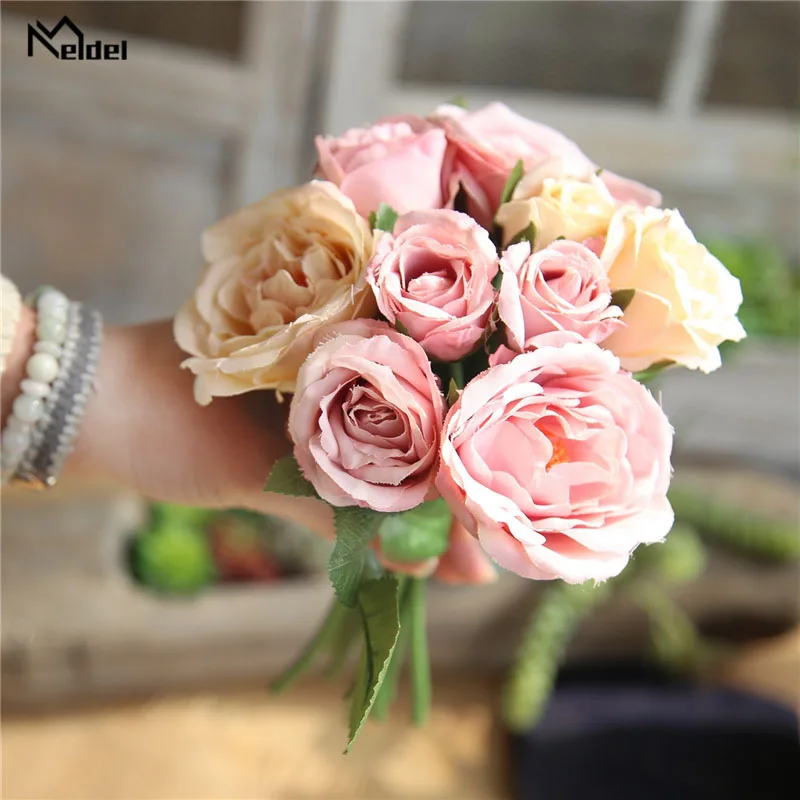 Meldel Bouquet Bridal Wedding Flowers Bridesmaids Holder Wedding Bouquets Artificial Silk Rose Home Party Prom Wedding Supplies
Meldel Bouquet Bridal Wedding Flowers Bridesmaids Holder Wedding Bouquets Artificial Silk Rose Home Party Prom Wedding Supplies