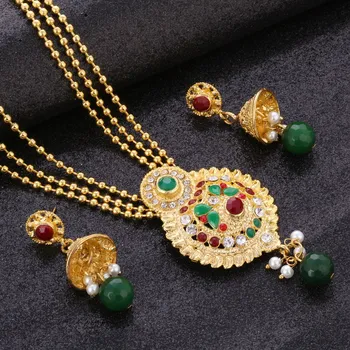 2019 Bridal Gift Nigerian Wedding African Beads Jewelry Set Brand Woman Fashion Dubai Gold Jewelry Set Wholesale Design
2019 Bridal Gift Nigerian Wedding African Beads Jewelry Set Brand Woman Fashion Dubai Gold Jewelry Set Wholesale Design