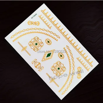 4 Sheets Green Gold Flash Temporary Metallic Tattoo Jewelry Rose Sexy Luxury Body Art
4 Sheets Green Gold Flash Temporary Metallic Tattoo Jewelry Rose Sexy Luxury Body Art