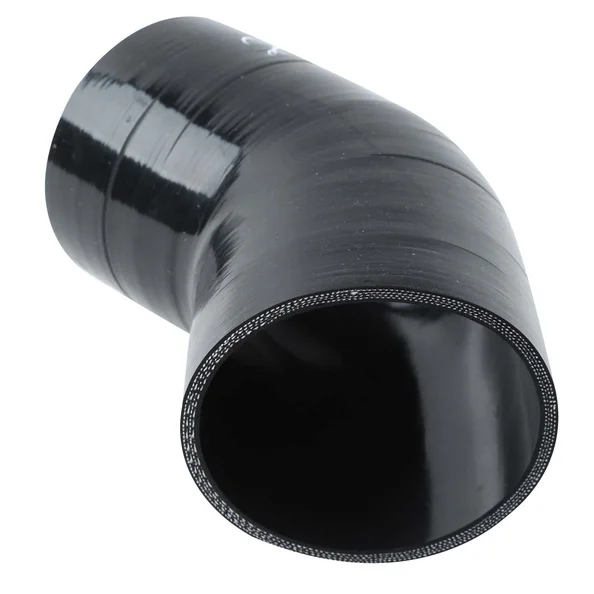 Black 45 degree Silicone Turbo and Coolant Reinforced Hose Elbow ID 40mm