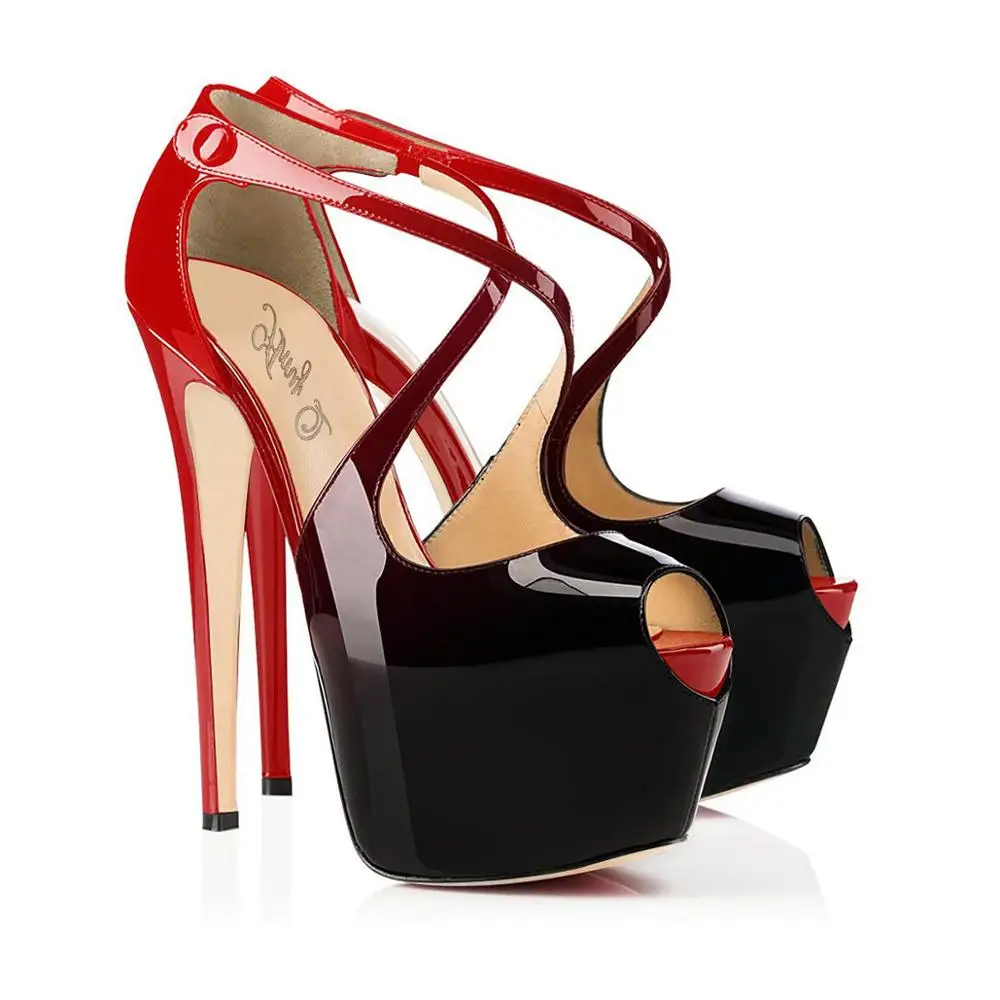 Summer stiletto high-heeled fish mouth waterproof platform gradient sandals banquet dress large size custom women's shoes 34--46
Summer stiletto high-heeled fish mouth waterproof platform gradient sandals banquet dress large size custom women's shoes 34--46