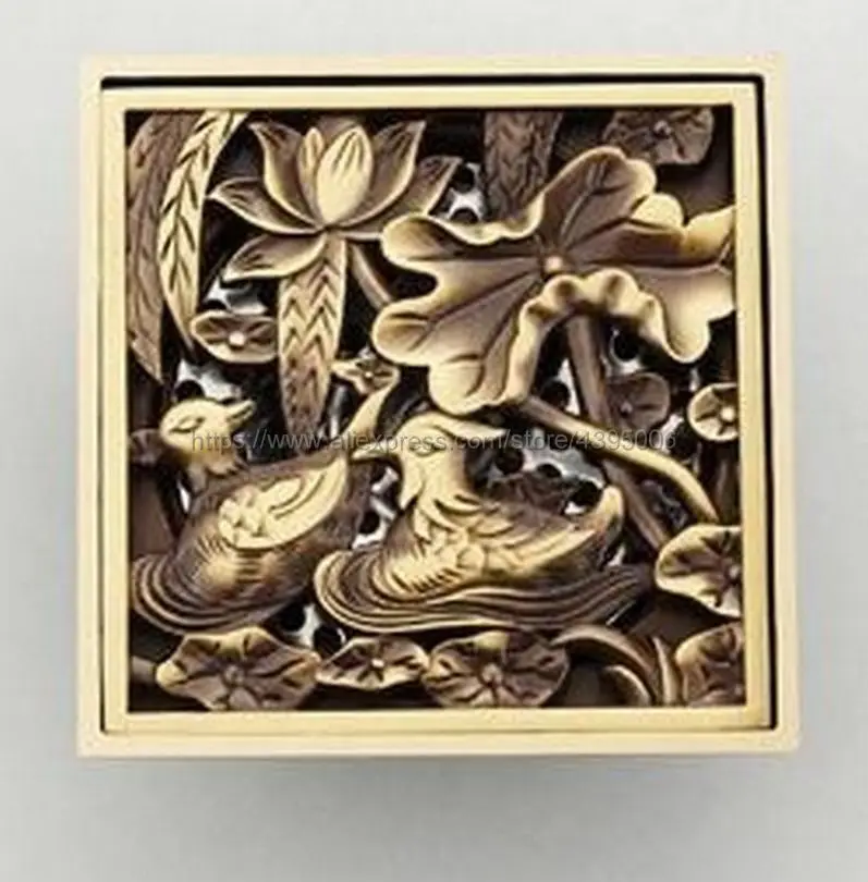 Antique Brass Art Carved Flower Bathroom Floor Waste Grate Shower Drain Drainer Bnf028
Antique Brass Art Carved Flower Bathroom Floor Waste Grate Shower Drain Drainer Bnf028