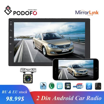 Podofo 2 Din Android Car Radio GPS Navigation Bluetooth 2din Car Audio Stereo FM Receiver USB Multimedia MP5 No DVD Player
Podofo 2 Din Android Car Radio GPS Navigation Bluetooth 2din Car Audio Stereo FM Receiver USB Multimedia MP5 No DVD Player