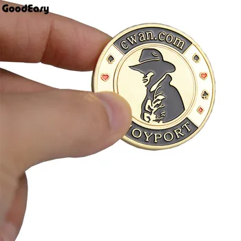 Poker Cards Guard Protector Metal Token Coin with Plastic Cover Texas Hold'em Dealer Coin Button- Gold COWBOY
Poker Cards Guard Protector Metal Token Coin with Plastic Cover Texas Hold'em Dealer Coin Button- Gold COWBOY