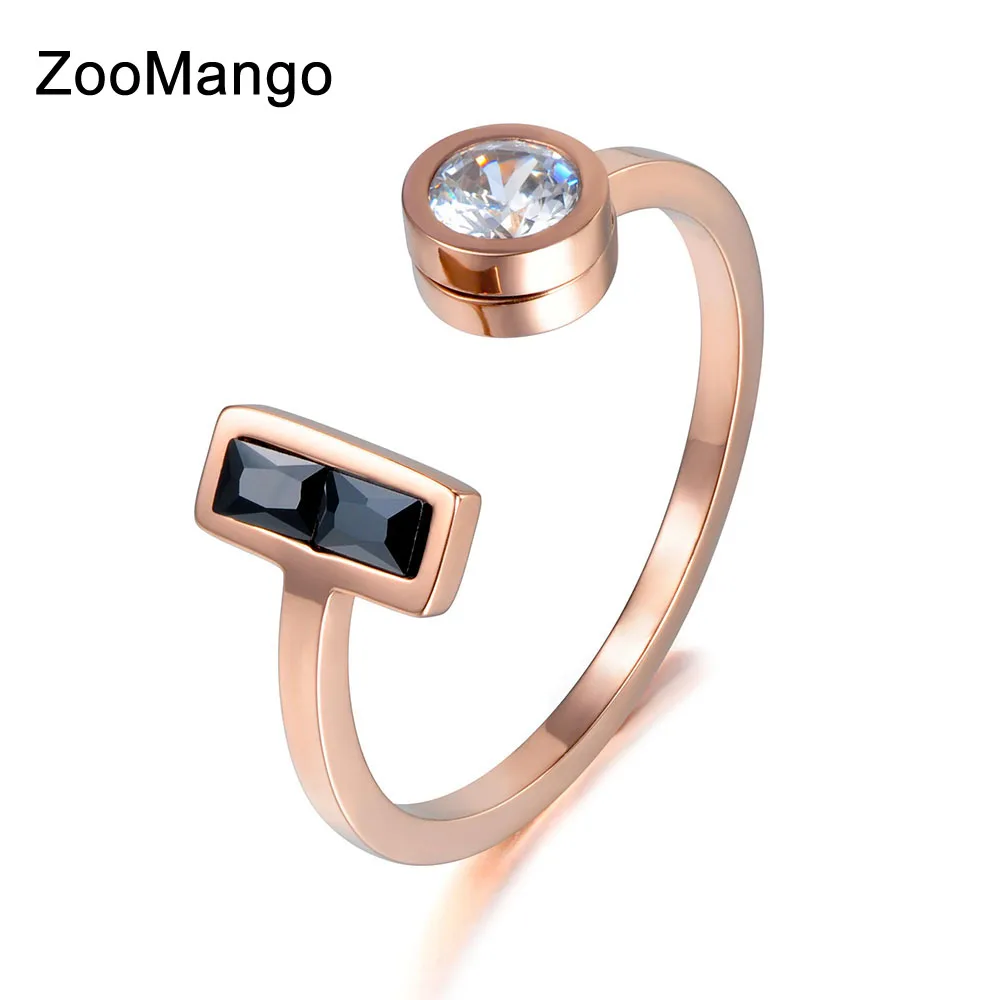 ZooMango New Style Creative Stainless Steel Party Ring Jewelry For Women Rose Gold Cubic Zirconia Wedding Rings Anneau ZR17163
ZooMango New Style Creative Stainless Steel Party Ring Jewelry For Women Rose Gold Cubic Zirconia Wedding Rings Anneau ZR17163