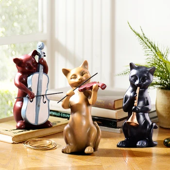 Novel Three Cats Band Ornament Resin Furnishing Articles Room Decor Favor Birthday Gift for Girls DEC396
Novel Three Cats Band Ornament Resin Furnishing Articles Room Decor Favor Birthday Gift for Girls DEC396