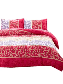 

UNIHome textile,Reactive Print 4Pcs bedding sets luxury include Duvet Cover Bed sheet Pillowcase,King Queen Full NEW