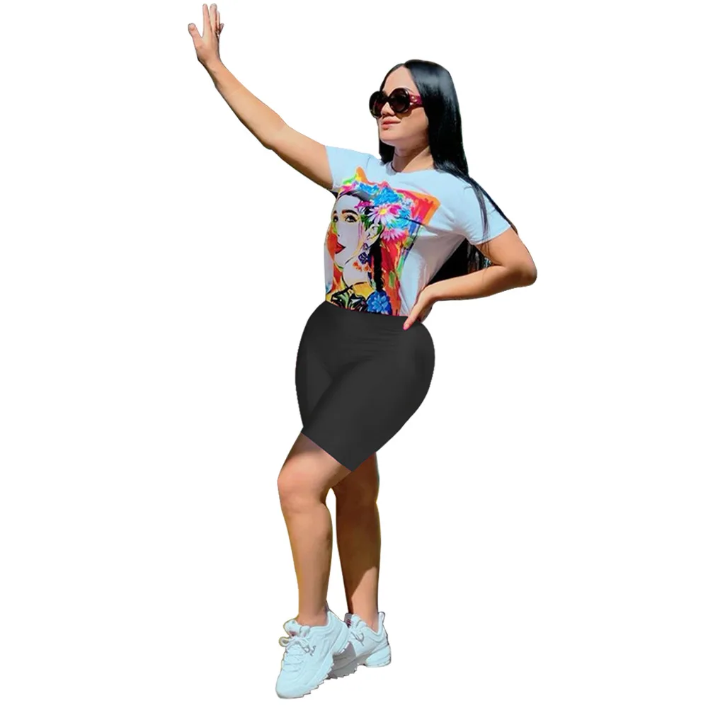 Rainbow Print Girl Sexy Two Piece Set Clothes For Women O Neck Short Sleeve T Shirt And Biker Shorts Suit Summer 2 Piece Outfit
Rainbow Print Girl Sexy Two Piece Set Clothes For Women O Neck Short Sleeve T Shirt And Biker Shorts Suit Summer 2 Piece Outfit