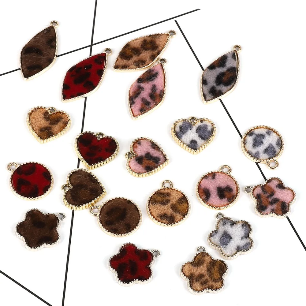 Fashion Leopard Print Imitation Mink Hair Geometric Design Alloy Metal Charms Pendant for DIY Earring Jewelry Findings Making
Fashion Leopard Print Imitation Mink Hair Geometric Design Alloy Metal Charms Pendant for DIY Earring Jewelry Findings Making