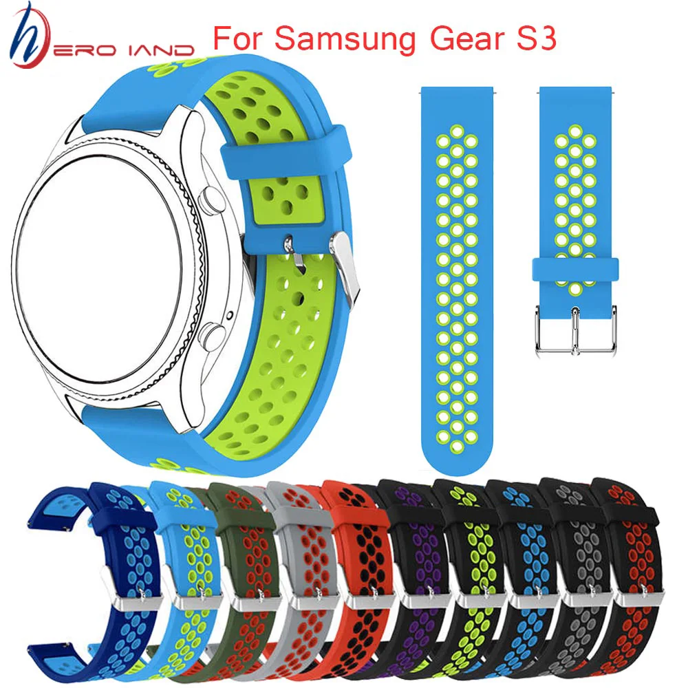 Slicone strap For samsung Galaxy watch 46mm/Gear s3 Frontier S3 Classic 22mm watch band correa bracelet huami amazfit Correa
Slicone strap For samsung Galaxy watch 46mm/Gear s3 Frontier S3 Classic 22mm watch band correa bracelet huami amazfit Correa