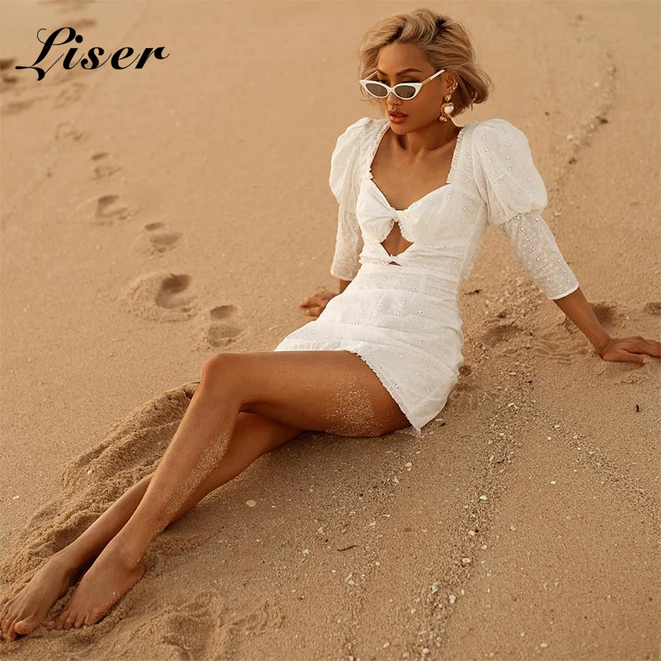 Liser 2019 New Summer Women Dress V Neck Long Sleeves Dress Sexy Bodycon Chic Celebrity Party White Dresses Vestidos Wholesale
Liser 2019 New Summer Women Dress V Neck Long Sleeves Dress Sexy Bodycon Chic Celebrity Party White Dresses Vestidos Wholesale
