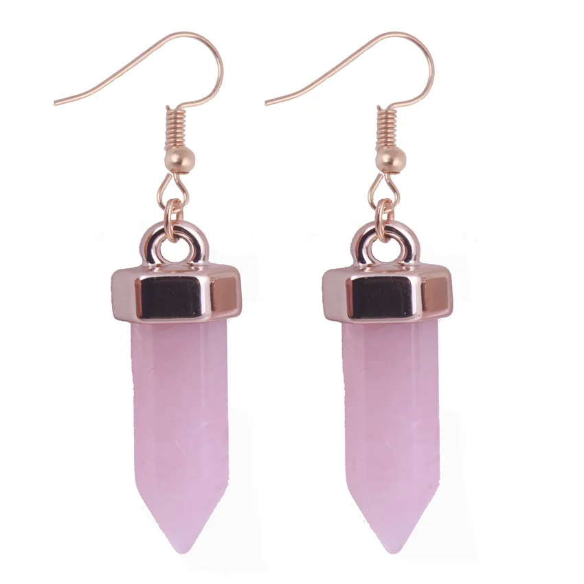 2017 Beautiful Mini Natural Gem Stone Hexagon Prism Point Healing Chakra Earrings Charm Fashion Jewelry
2017 Beautiful Mini Natural Gem Stone Hexagon Prism Point Healing Chakra Earrings Charm Fashion Jewelry