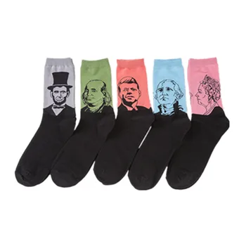 Funny socks newest men's cotton sock fashion tide socks originality character head portrait in tube socks
Funny socks newest men's cotton sock fashion tide socks originality character head portrait in tube socks