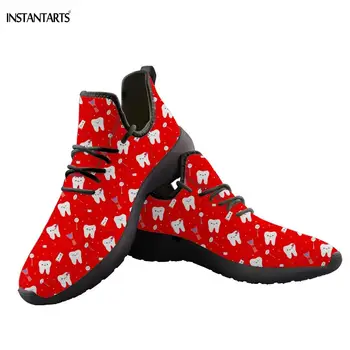 INSTANTARTS 2019 New Sneakers for Woman Autumn Mesh Knit Shoes Cute Cartoon Teeth/Dentist/Dental Pattern Red Sports Shoes Female
INSTANTARTS 2019 New Sneakers for Woman Autumn Mesh Knit Shoes Cute Cartoon Teeth/Dentist/Dental Pattern Red Sports Shoes Female