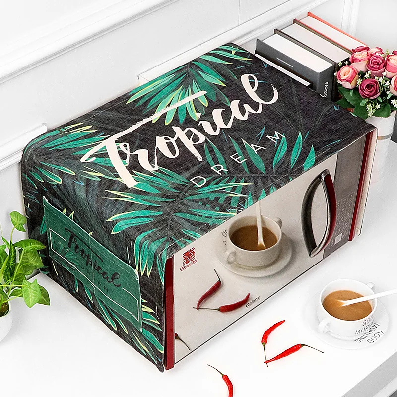 Green Leaves Tropical Cotton and Linen Microwave Oven Cover with Storage Bag Dust Cover Anti Oil
Green Leaves Tropical Cotton and Linen Microwave Oven Cover with Storage Bag Dust Cover Anti Oil