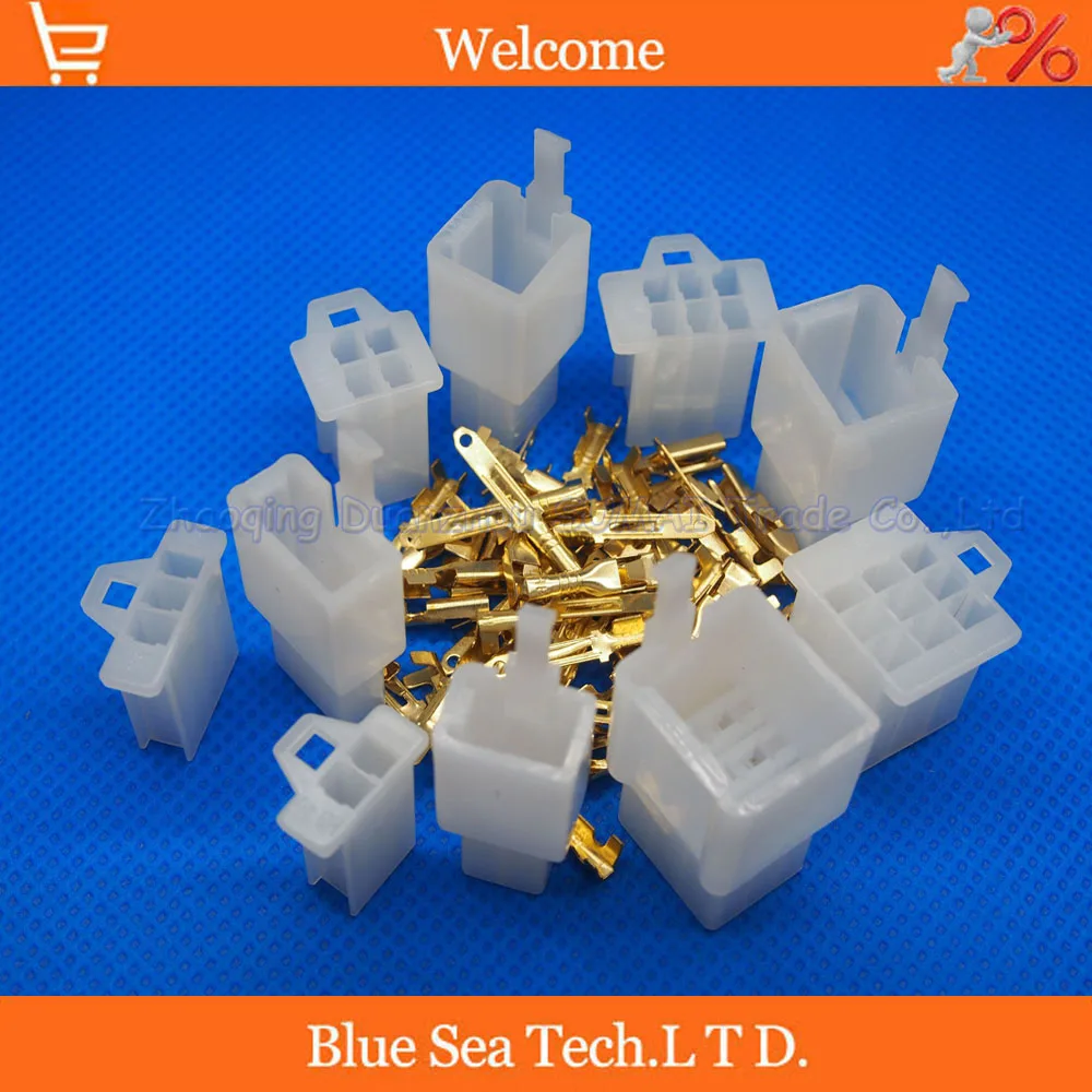 Sample,2 X 5 types 2.8mm 2&3&4&6&9 Way/pin Electrical Connector Kits(2 sets* 2/3/4/6/9 Pin) for Motorcycle Car ect.
Sample,2 X 5 types 2.8mm 2&3&4&6&9 Way/pin Electrical Connector Kits(2 sets* 2/3/4/6/9 Pin) for Motorcycle Car ect.