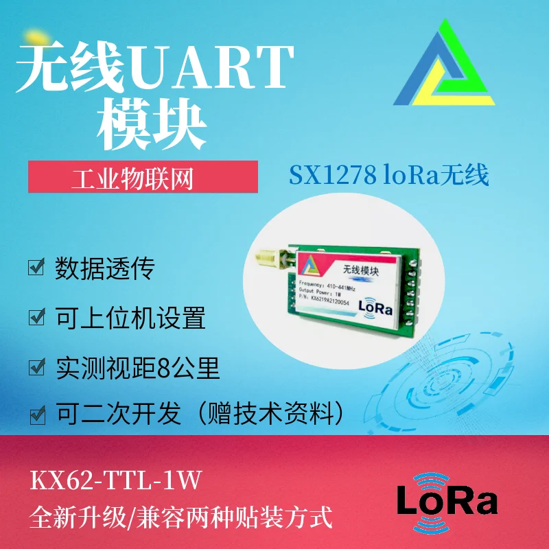 62-T30/SX1278 Wireless Module | 433 Wireless Spread Spectrum | Lora Modulation | Wireless Distance 8 km 
62-T30/SX1278 Wireless Module | 433 Wireless Spread Spectrum | Lora Modulation | Wireless Distance 8 km