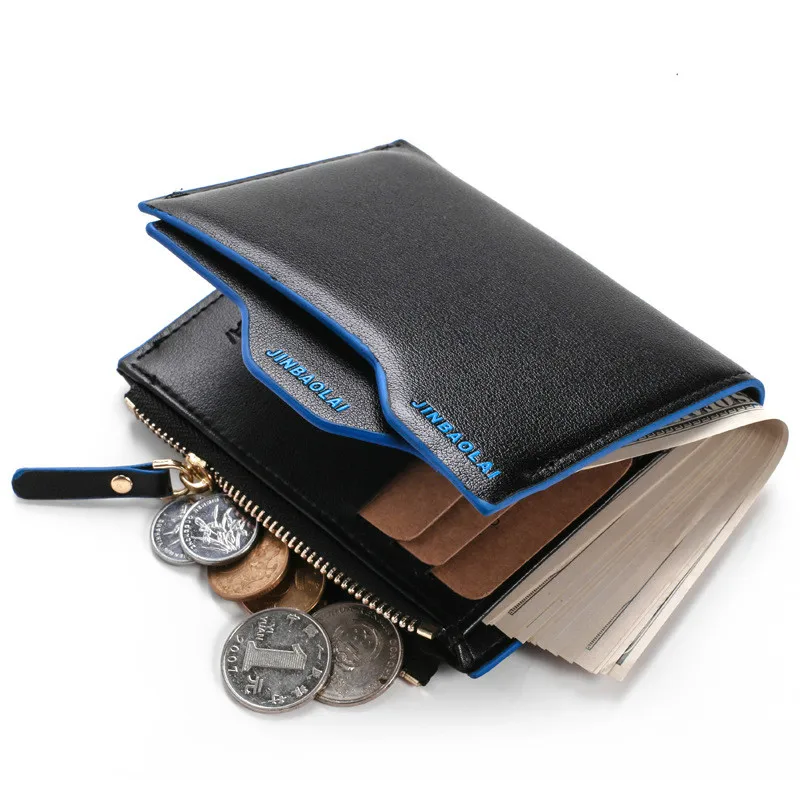 New Wallet PU Leather Hasp Men's Wallet Design Short Fashion Mens Wallets With Zipper Coin Pocket Purse Vintage Card Holders
New Wallet PU Leather Hasp Men's Wallet Design Short Fashion Mens Wallets With Zipper Coin Pocket Purse Vintage Card Holders
