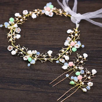 2018 New Hot Sale Colorful Flower Bridal Headband Hair Sticks Sets Pearl Rhinestone Bride Wedding Hairband Hair Accessories
2018 New Hot Sale Colorful Flower Bridal Headband Hair Sticks Sets Pearl Rhinestone Bride Wedding Hairband Hair Accessories