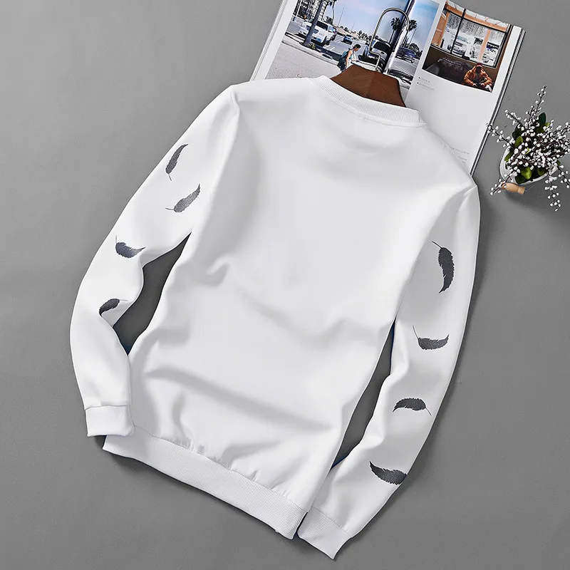 Nieuwe Lange Mouwen Ronde Kraag Student Trendy Mannen Hoodies Nieuwe Lange Mouwen Ronde Kraag Student Trendy Mannen Hoodies