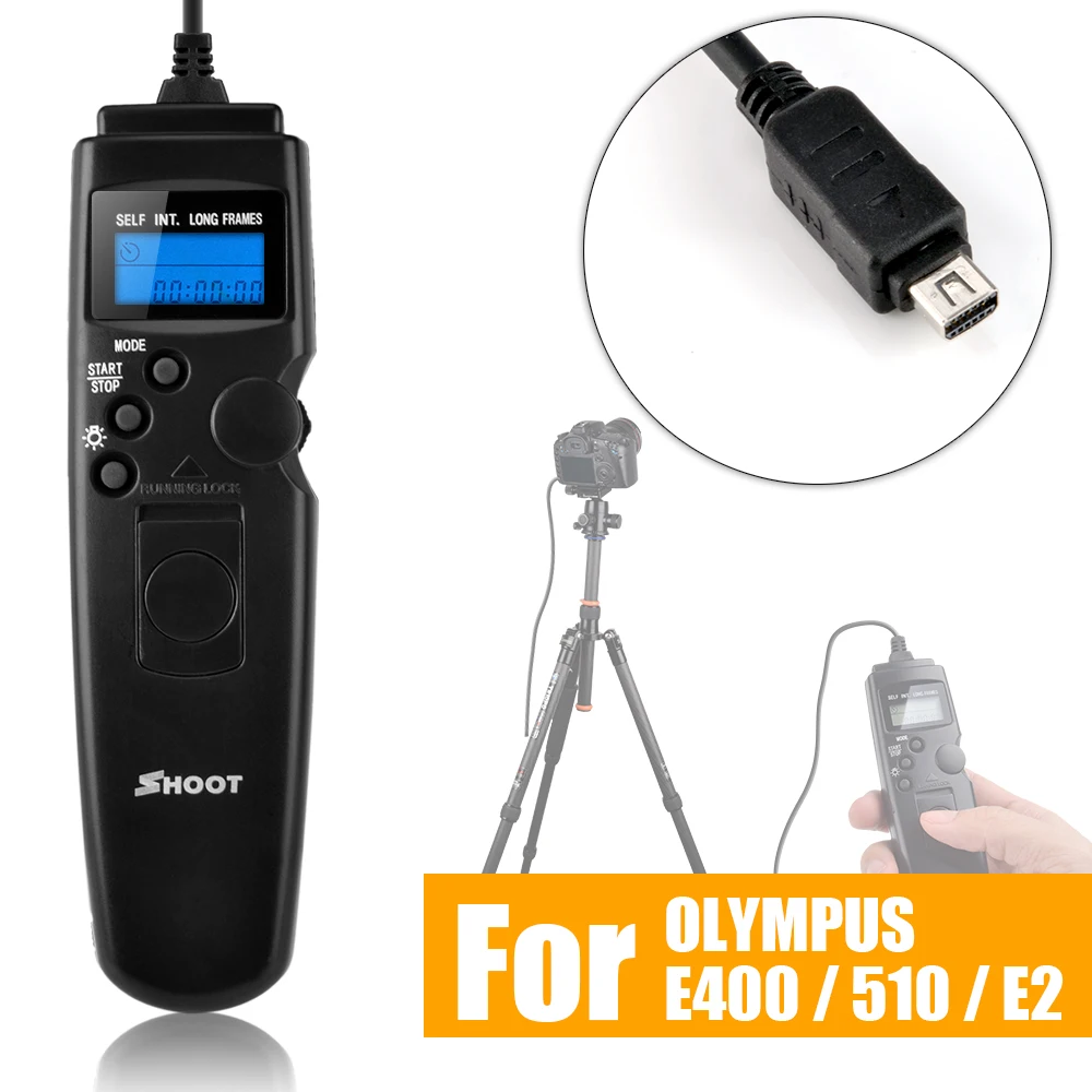 Shoot TC-UC1 LED Selfie LCD Timer Remote Control Shutter Release Cable For OLYMPUS E-620 E-PLM1 EP5 E-PL5 E-M5 E-M10 RM-UC1
Shoot TC-UC1 LED Selfie LCD Timer Remote Control Shutter Release Cable For OLYMPUS E-620 E-PLM1 EP5 E-PL5 E-M5 E-M10 RM-UC1