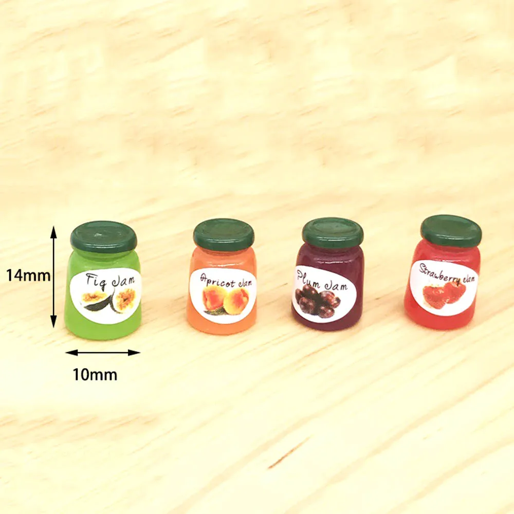 4Pcs 1/12 Dollhouse Miniature Accessories Mini Fruit Jam Simulation Kitchen Food Condiment Toys Doll House Decoration
4Pcs 1/12 Dollhouse Miniature Accessories Mini Fruit Jam Simulation Kitchen Food Condiment Toys Doll House Decoration